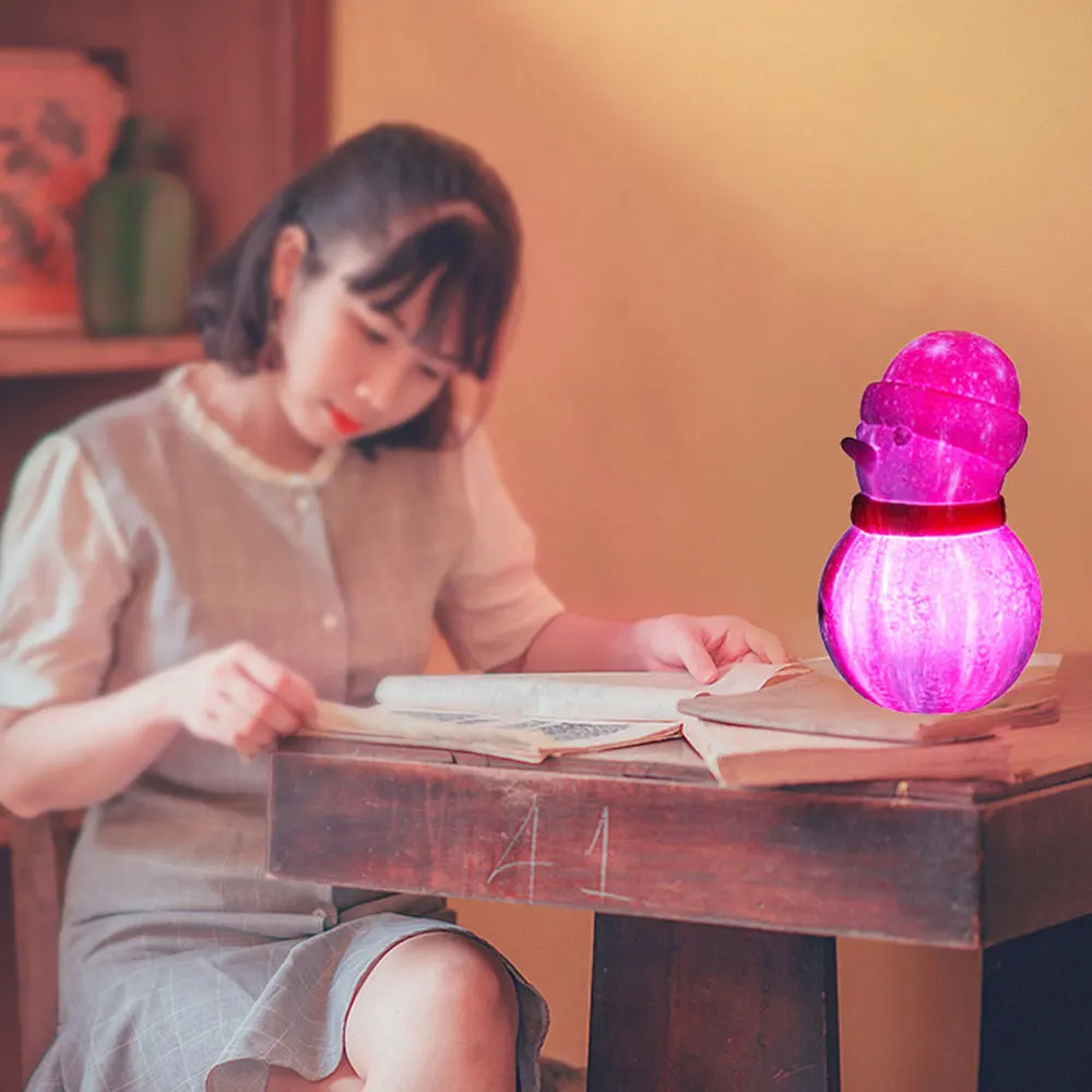 3D Christmas Glowing Snowman LED Light USB Night RGB 16 Colors Flashing Bedroom Table Lamp Decorative | Лампы и освещение
