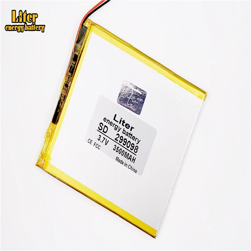 Размер 299098 3 7 V 3500mah литий-полимерный аккумулятор планшета с защитной доской для PDA