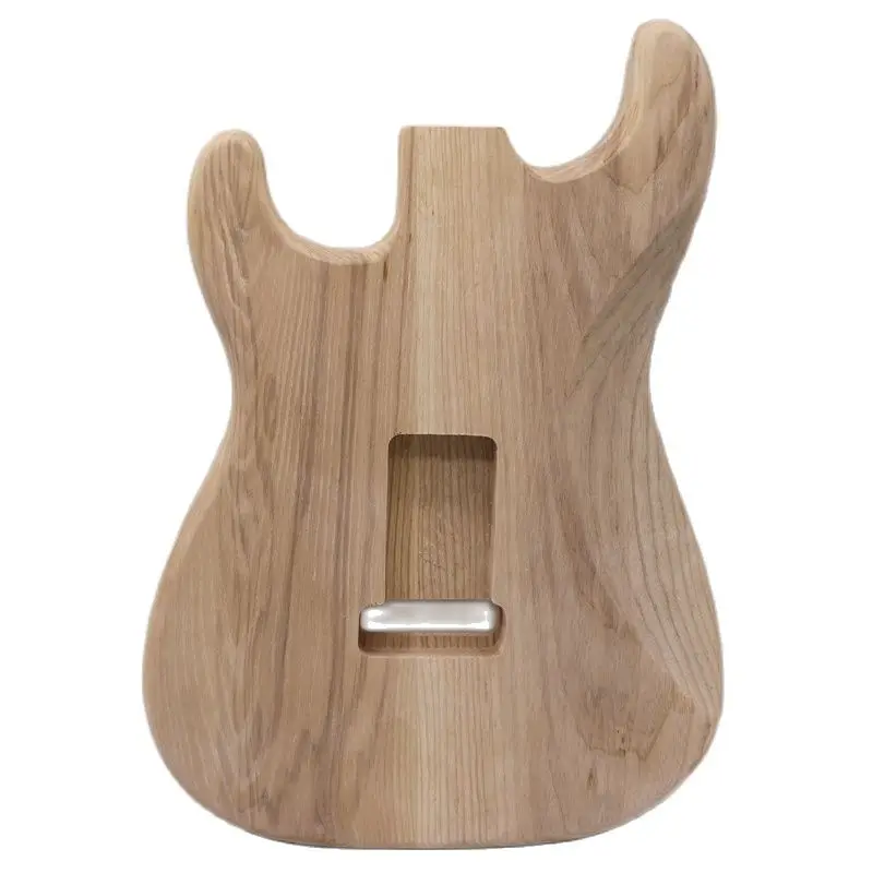 gute qualität weiß ashwood st elektrische gitarre körper gitarre barrel natürliche farbe unfinish gitarre teile 57 cm tasche brei