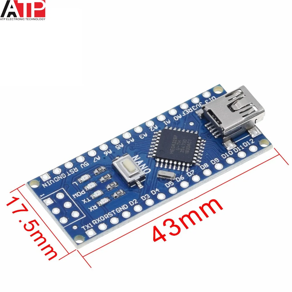 Плата модульная совместимая с контроллером arduino Nano 3 0 Atmega328 макетная плата без USB