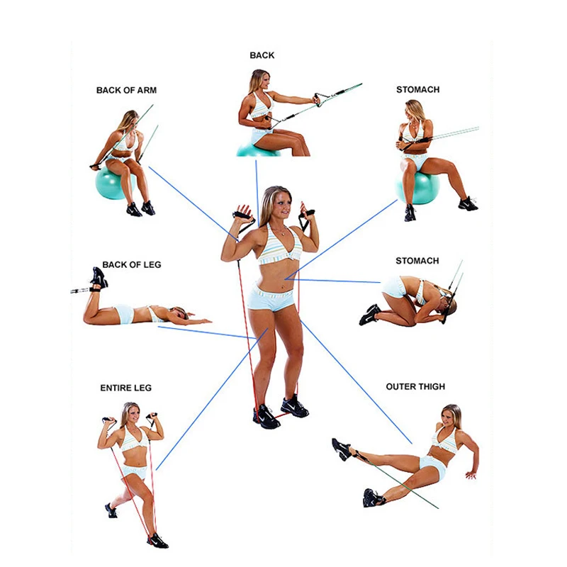 Тянущийся трос для йоги эластичные Эспандеры фитнеса Кроссфит тренировки