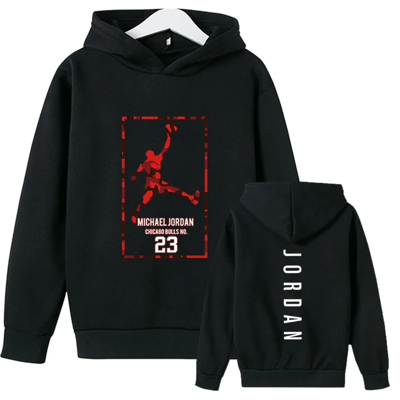 

2020 New Children's Red Pure Cotton Thick Hoodie Fashion Casual Sportswear High Quality Warm Pullover Long Sleeve Hoodie