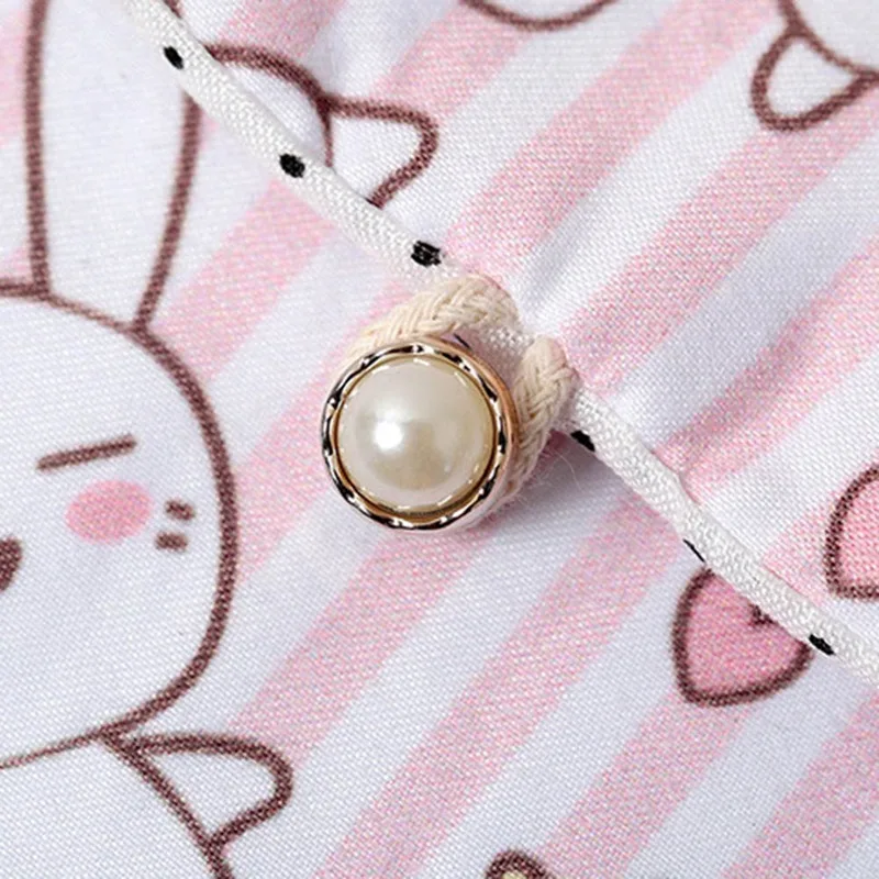 

1 PC Sanitary Bag Lovely Cartoon Linen Storage Bag For Sanitary Towel Tampon Women Girls Portable Small Bag Dropship