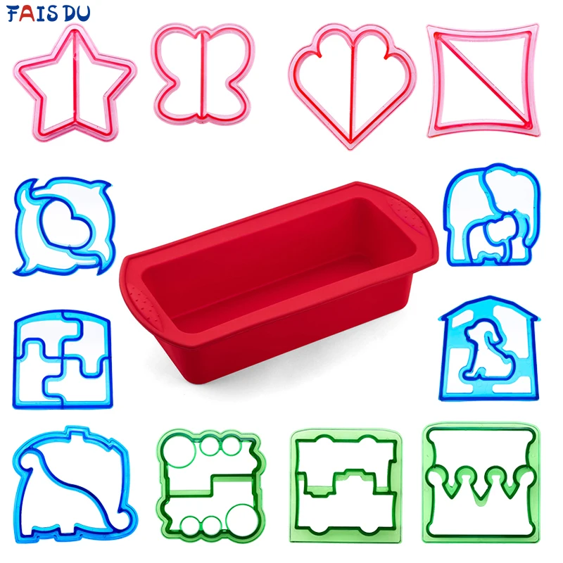 Прямоугольная силиконовая форма для сладостей сделай сам пластиковые сэндвичи