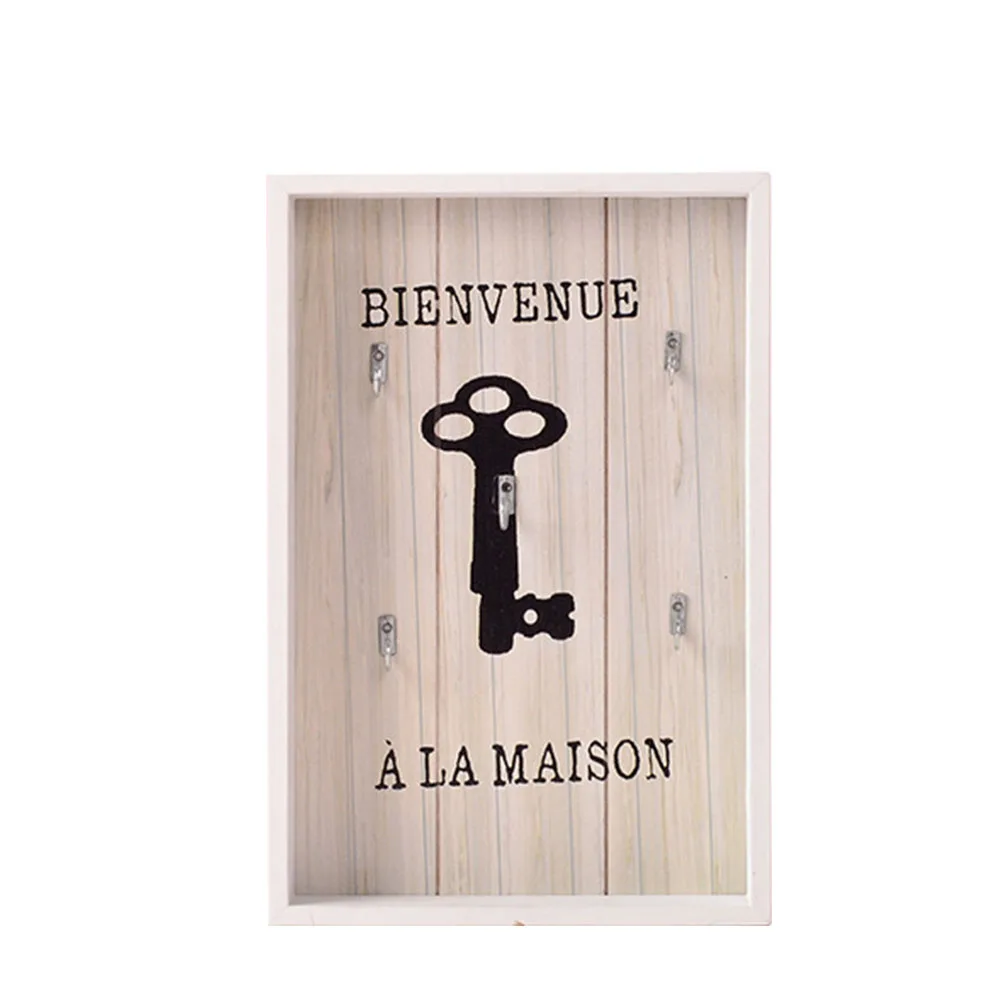 Shelf Home Saving Space Square Hanging Wall Decor Hooks Holder Living Room Keys Storage Rack Eco-friendly Multi-Purpose Wooden | Дом и сад