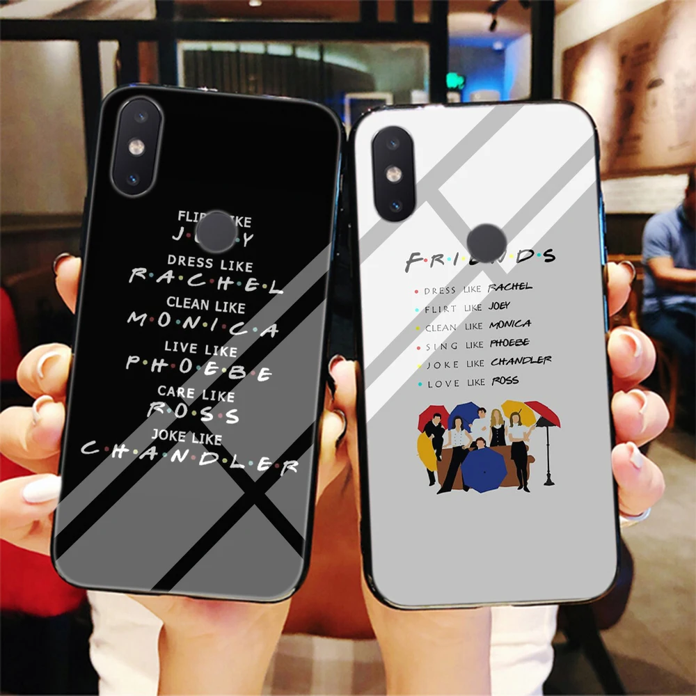 Central perk Кофе с героями телесериала друзья закаленное Стекло мягкий чехол для Xiaomi