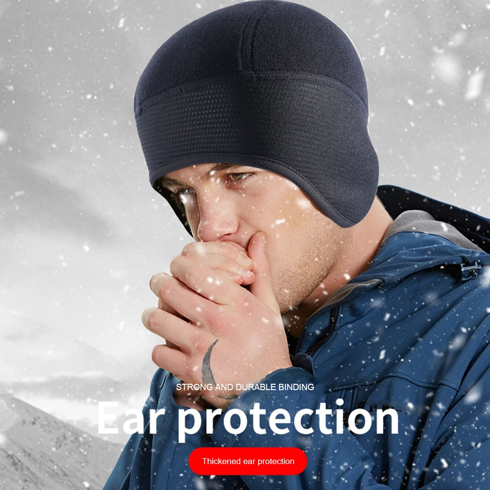 

Cycling Cap Winter Windproof Thermal Fleece Bicycle Cap Running Skiing Riding Motorcycle Hat MTB Bike Cycling Headwear
