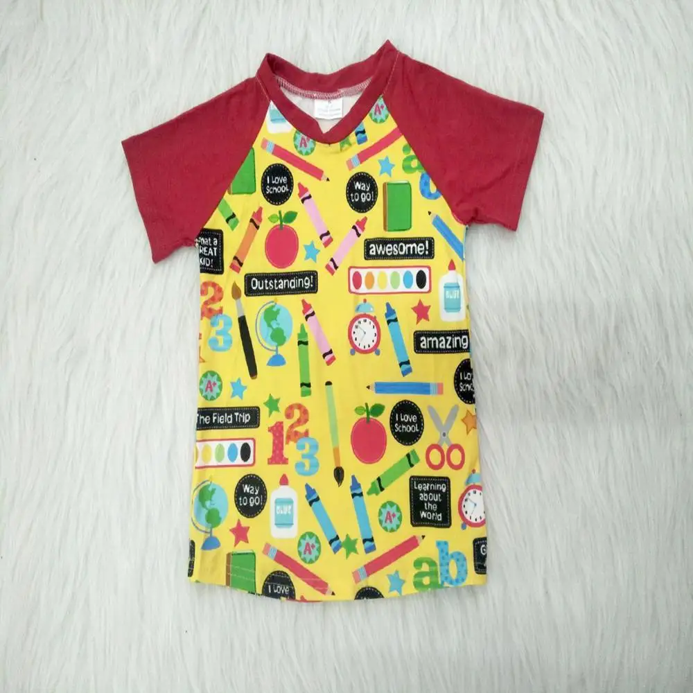 Модная футболка с рисунком карандаша повседневные Летние футболки для мальчиков