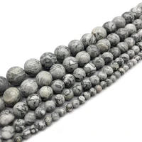 natural stone map jaspers round beads 15 strand 4 6 8 10 12mm pick size for jewelry making