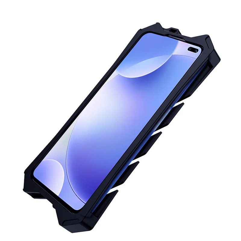 Металлический алюминиевый чехол для Redmi K30 роскошный бампер, броня, надежная защитная задняя крышка