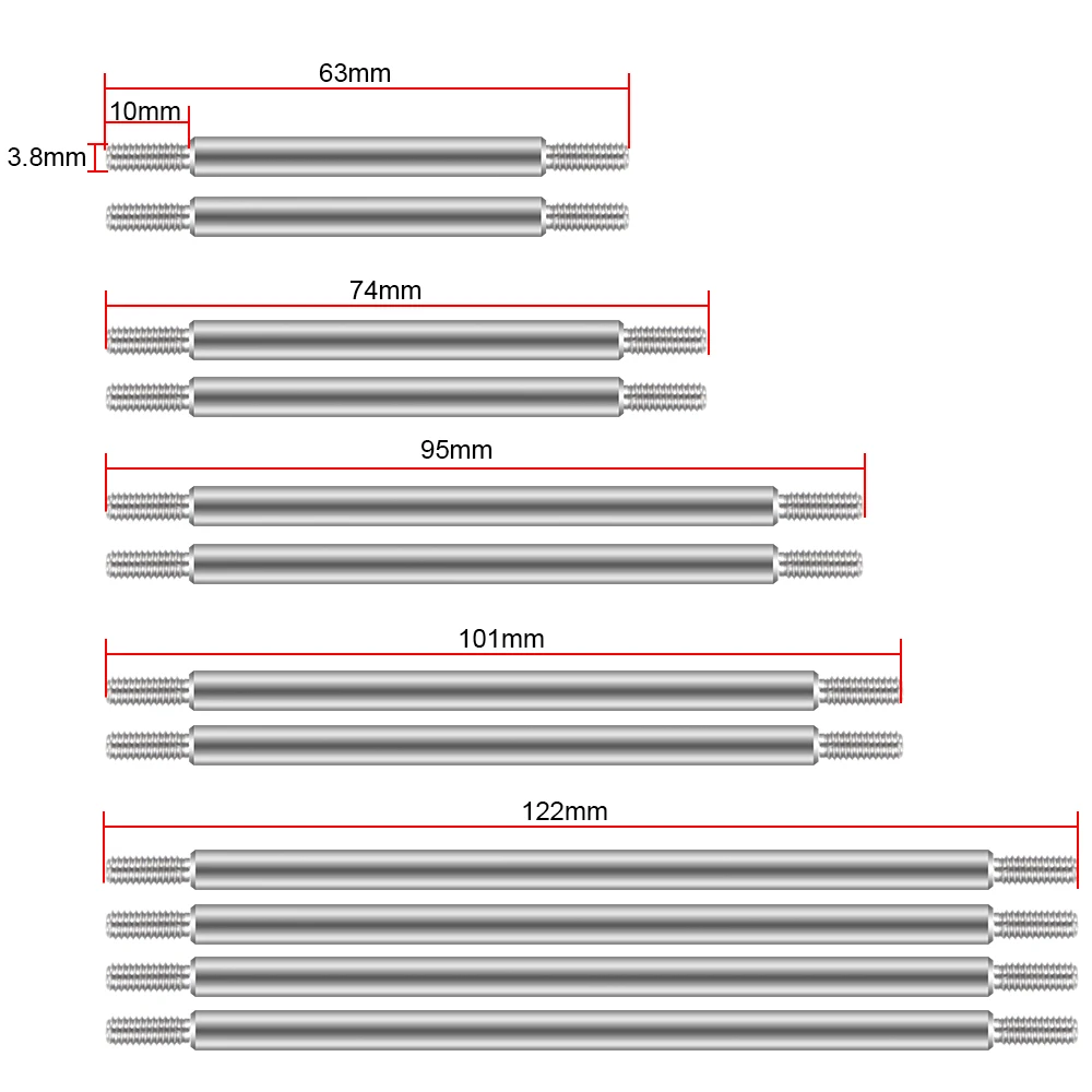 тяговые стержни из нержавею