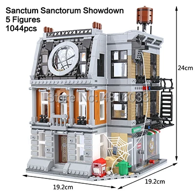 Marvel Супергерои Мстители 4 эндигра Sanctum Minifigs фигурки танос Человек-паук Доктор Стрэндж строительные кубики, детские игрушки в подарок - Цвет: Sanctum Sanctorum