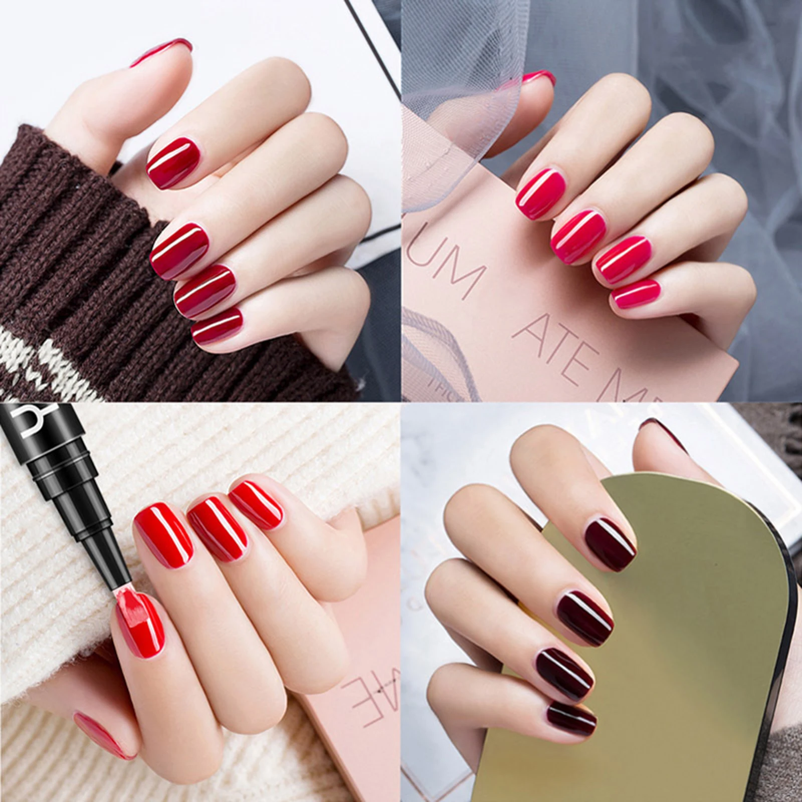 6 шт./компл. Гель-лак для ногтей Ручка гель One Step Pen 3 в 1 отмачиваемая УФ
