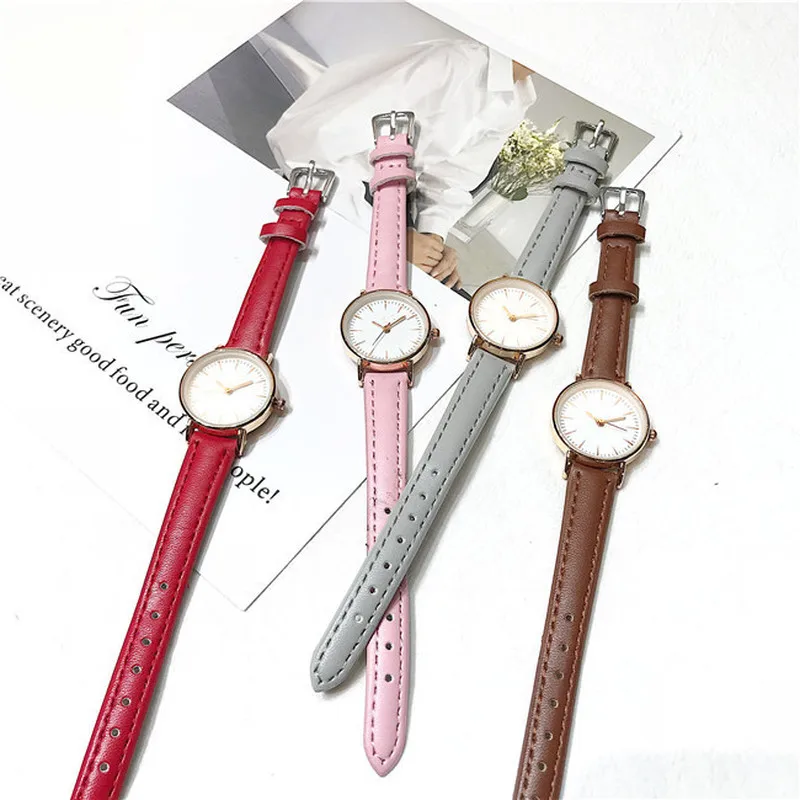 Классические женские кварцевые часы в стиле ретро простые маленькие Популярные