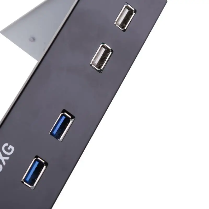 5,25 дюймов 4 порта ячейка для дискет Передняя панель кронштейн usb-кабель-концентратор 2 порта USB 3,0 разъем 2 порта USB 2,0 для компьютера ПК ноутбука