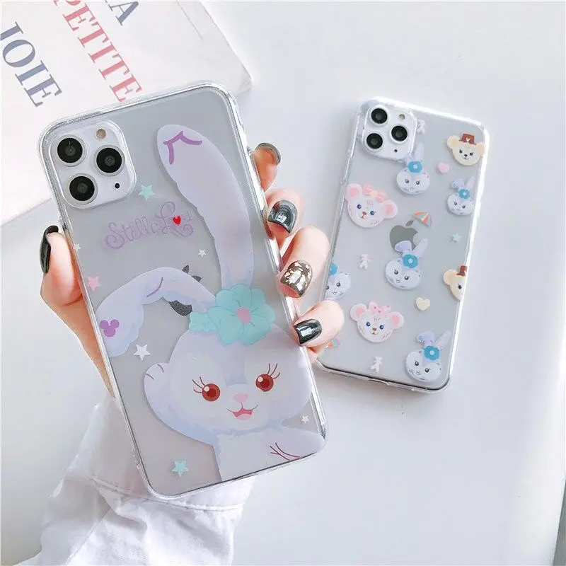 Clear Cases For Iphone 6 6s 7 8 Plus X Xs 11 Pro Max Cute Cartoon Soft TPU Ballet Rabbit Shinchan Transperent Coque Phone Case |
