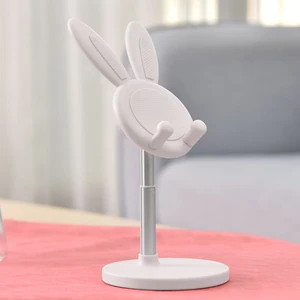 aimitek rabbit phone stand universal cute pet bunny angle height adjustable deskop desk holder for iphone ipad xiaomi tablet pc free global shipping