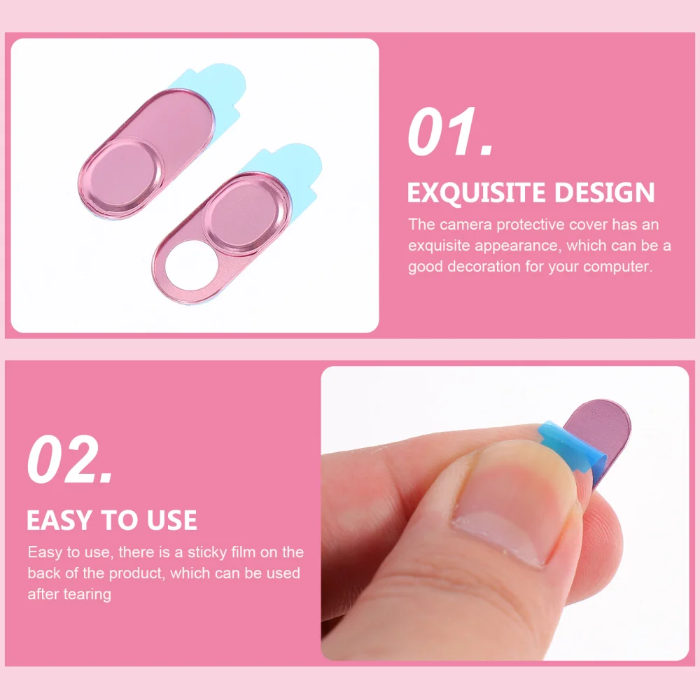 

2Pcs Webcam Protective Covers Phones Lenses Stickers Tablet Privacy Protector