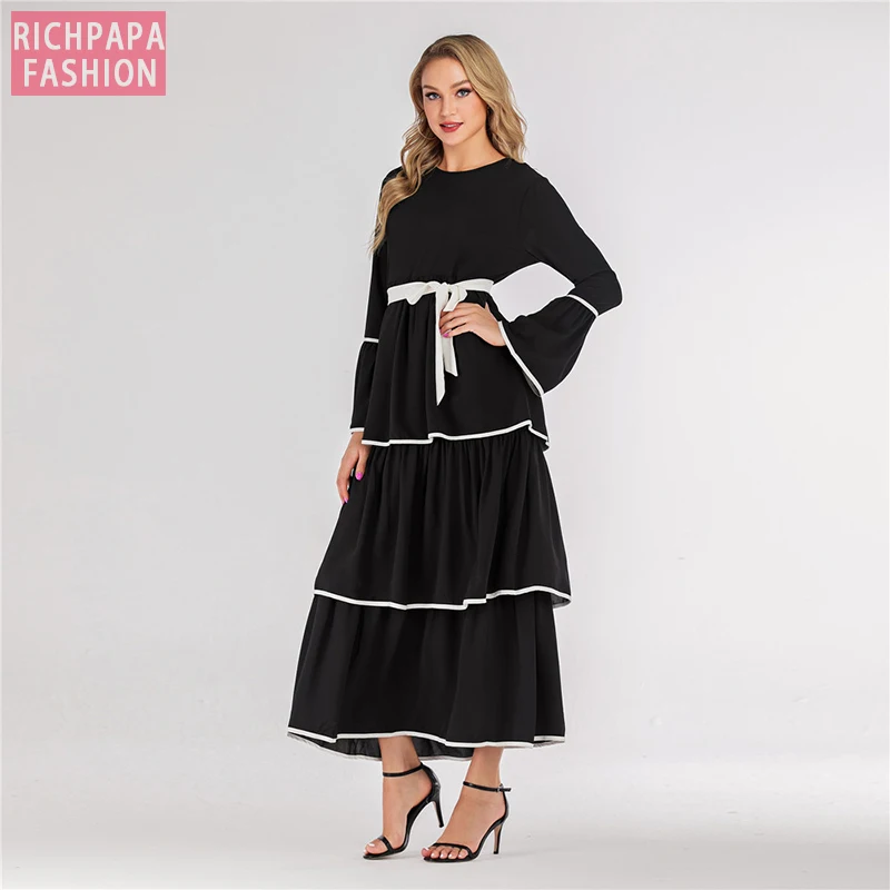 Eid Kaftan Abaya Турецкий Арабский мусульманское модное платье пакистанские хиджаб