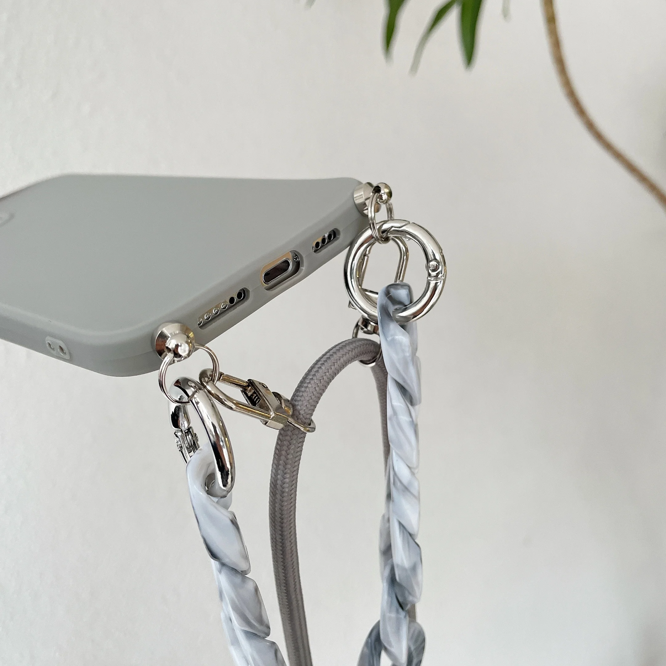 14 Pro Case Luxury Marble Chain Strap Crossbody Shoulder Necklace Lanyard Case for iPhone 13 12 Pro Max 11 XR X XS 8 Plus 7