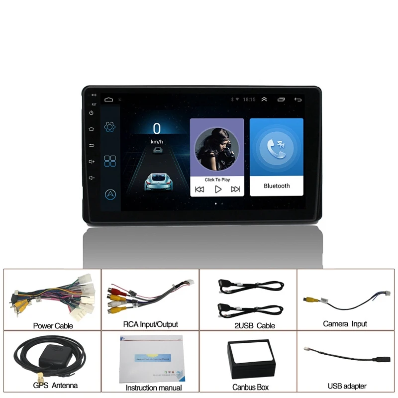 Android 10 1 автомобильный DVD-плеер радио GPS-навигация стерео Wifi Автомобильный