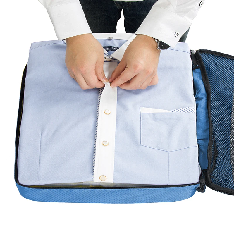 BAGSMART дышащий 4 набора упаковка Verpakking кубики Reizen Органайзер багажа куб Набор подходит 2" переноска на чемодан дорожная сумка