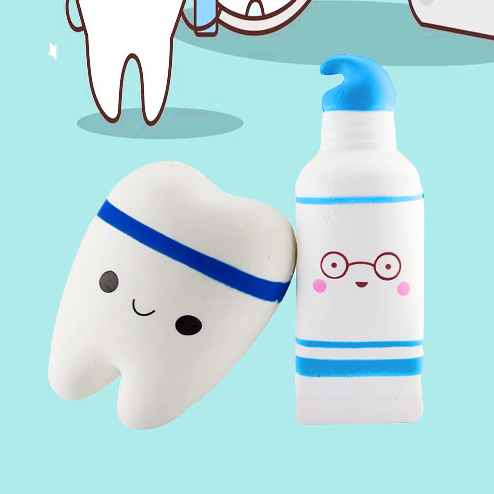 Soft Toothpaste And Tooth Slow Rising Scented Squeeze Toy Relieve Stress Antistress Decompression Agitarse Toys juguete #P | Игрушки и