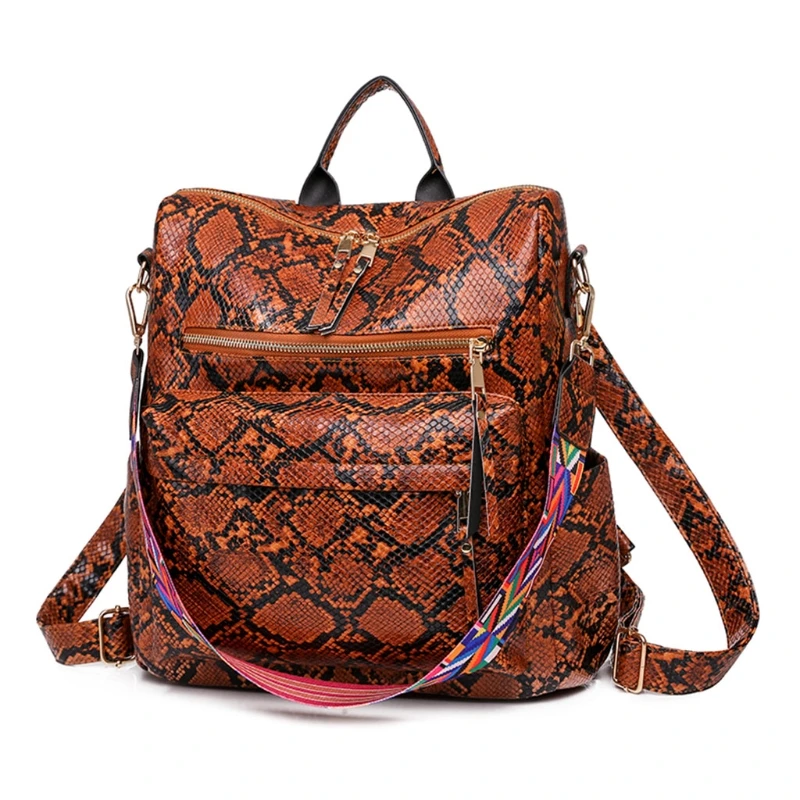 

J60D Women Fashion Purse Backpack Multipurpose Handbags Shoulder Bag PU Leather