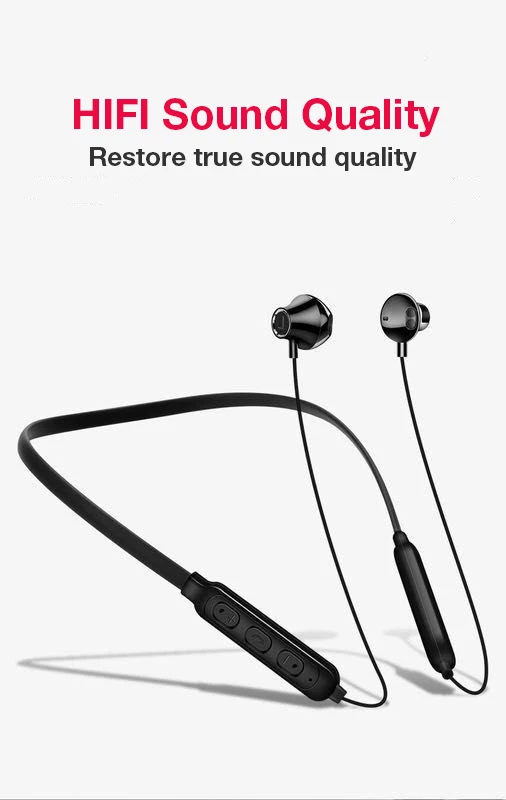 KUSDO Bluetooth наушники беспроводные наушники спортивные наушники Шейная стерео bluetooth-гарнитура с микрофоном для xiaomi