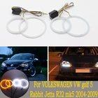 Аксессуары для VOLKSWAGEN VW golf 5 Rabbit Jetta R32 V 2004-2009, Двухцветные светодиодные ангельские глазки