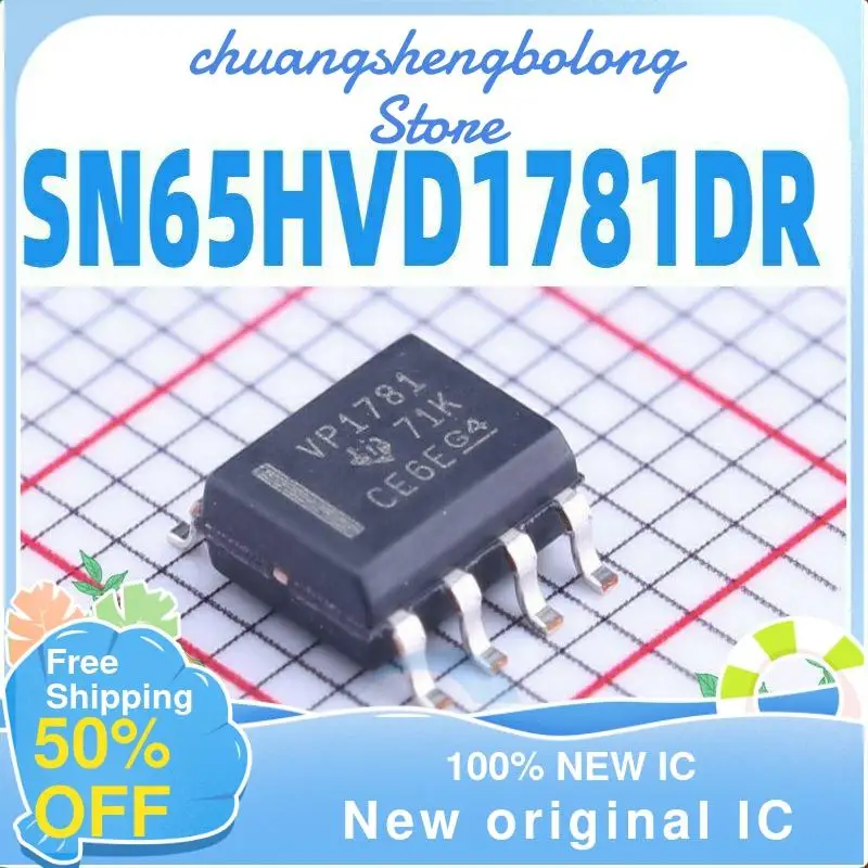 

10-200PCS SN65HVD1781 SN65HVD1781DR VP1781 SOP8 New original IC