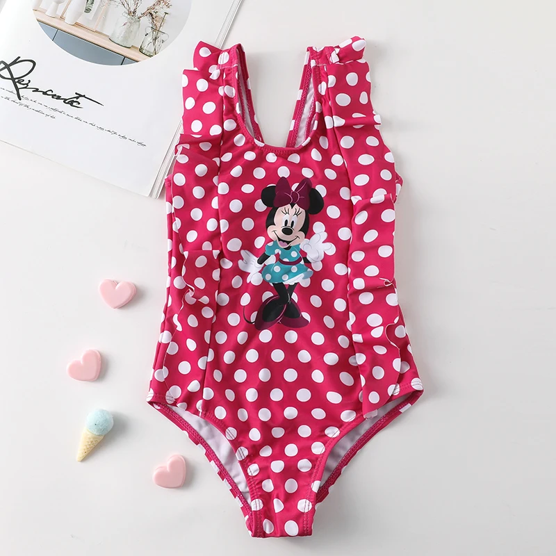 New Kids& Baby Girls Swimsuit 2~16Y Girls Swimwear Children one piece Cartoon Swimwear High quality Kids Beach wear- 9021MIX - Цвет: ST140 mini