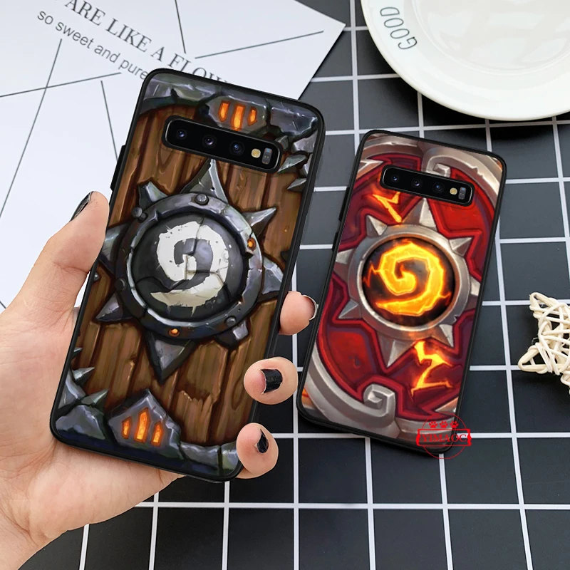 Hearthstone классический силикон чехол для Samsung S6 Edge S7 S8 плюс S9 S10 S10e Note 8 9 10 M10 M20 M30 |