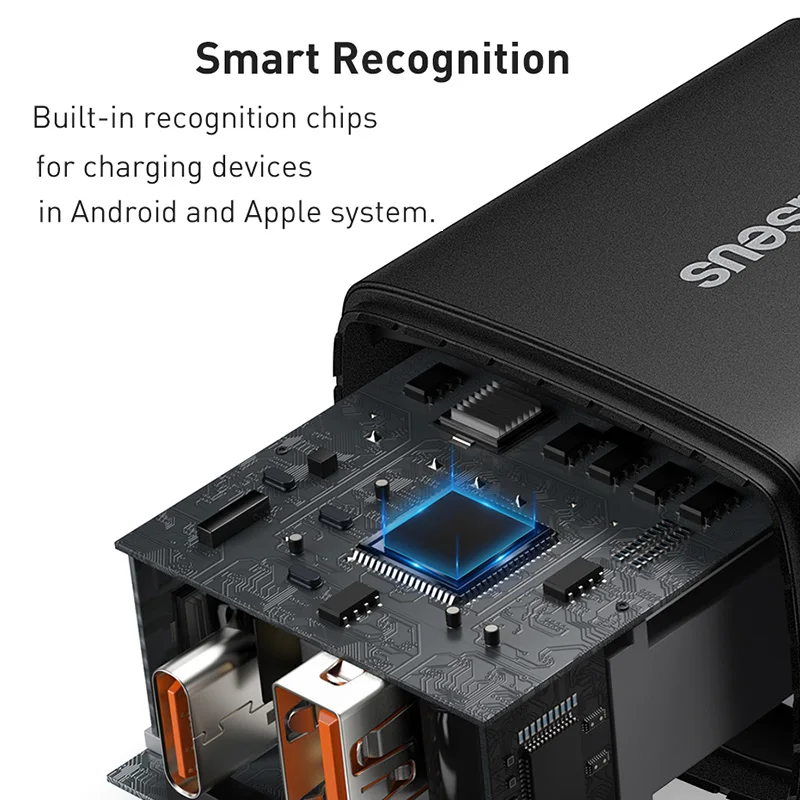 Baseus-cargador USB de 20W, dispositivo de carga r&aacute;pida tipo C, PD, puerto USB Dual, port&aacute;til, para iPhone 12 Pro Max 11 Mini 8 Plus-4