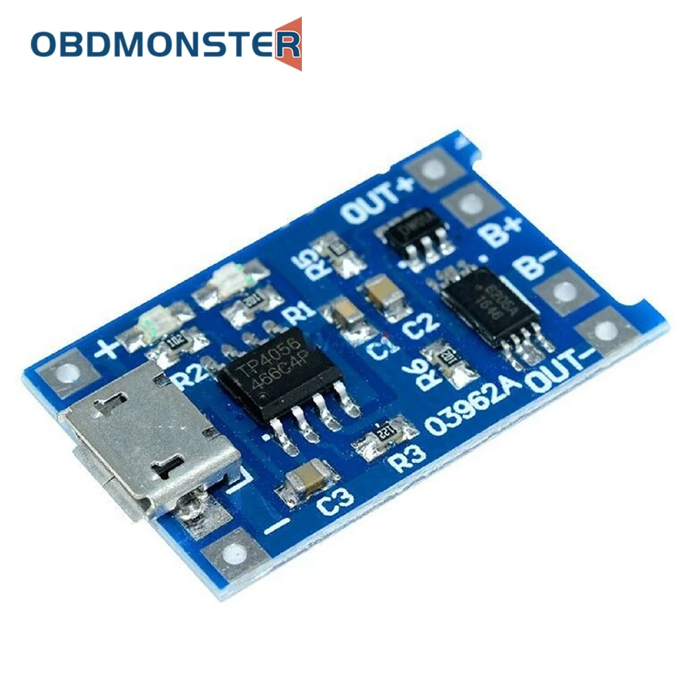 

5PCS Micro USB TP4056 li-ion li-po lipo Battery Charger Module & Discharge Protection