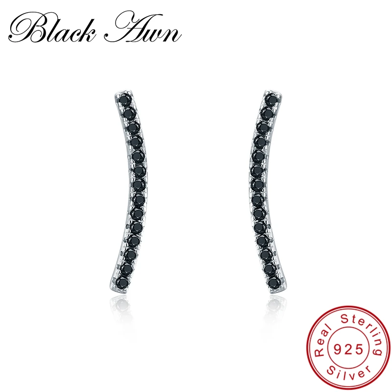 Женские серьги гвоздики из серебра 925 пробы с шпинелью|Серьги-гвоздики| |