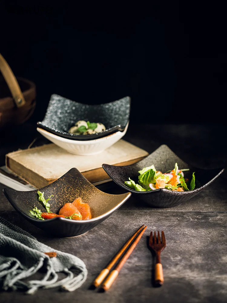 Необычная креативная ГЛУБОКАЯ ТАРЕЛКА в стиле ретро керамическая посуда