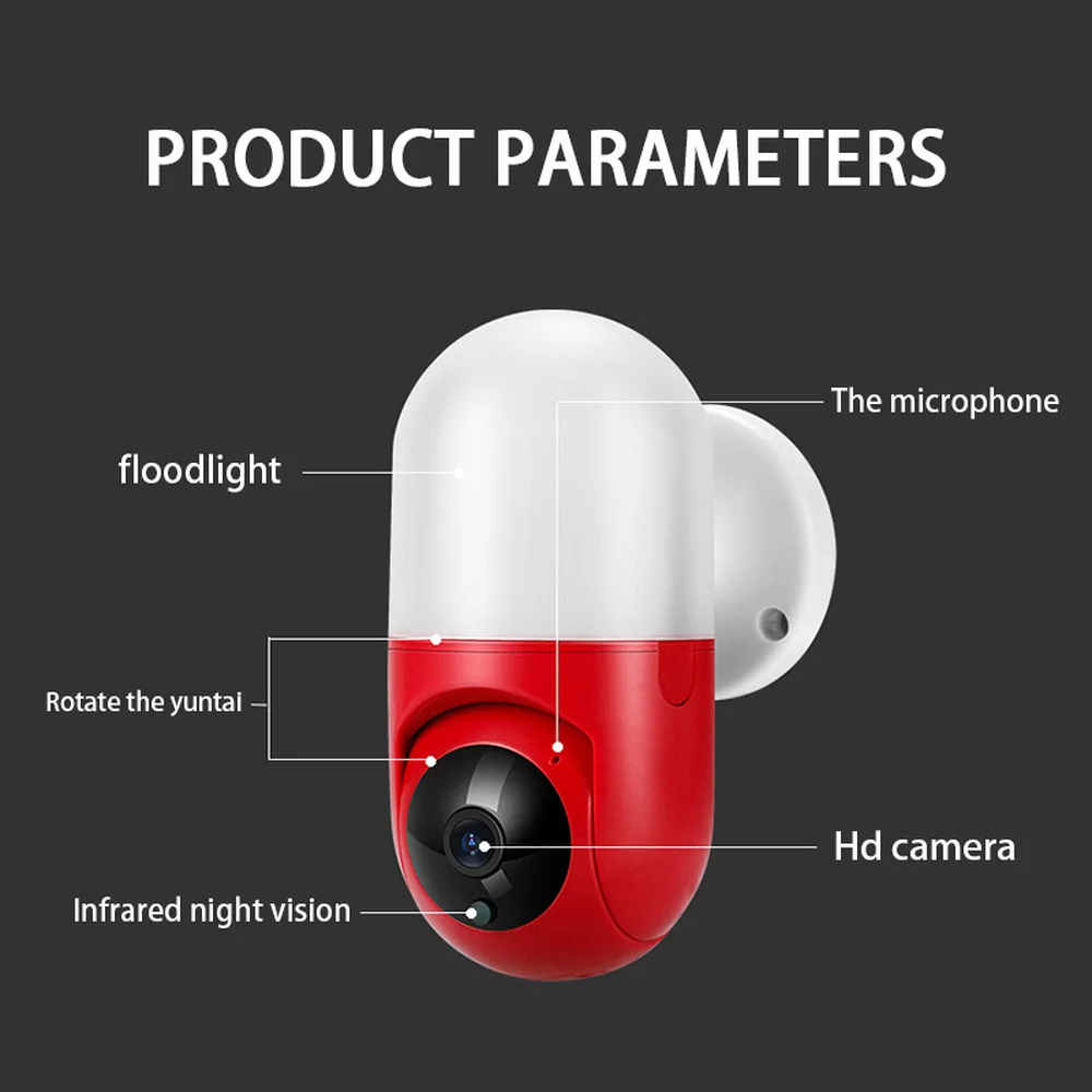 

IP Camera 1080P HD Action Camera Wifi Baby Monitor 360 Degree Rotation Motion Detection CCTV Surveillance Video Pet Cam