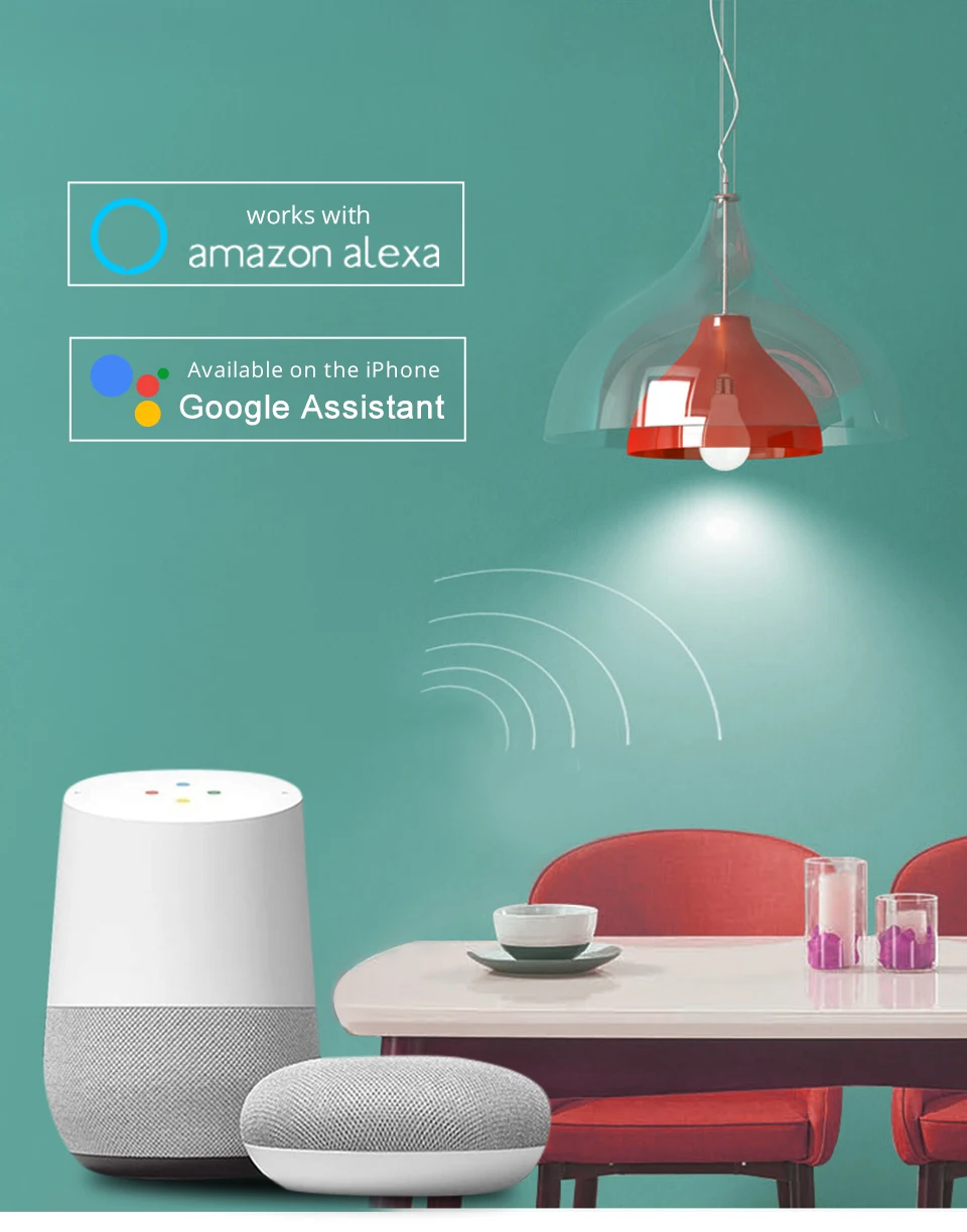 15 Вт E27 B22 смарт-лампа с Wi-Fi 85-265 в 1800 лм светодиодный Ampoule WiFi лампада Google Home assistent Alexa Echo control интеллектуальная жизнь