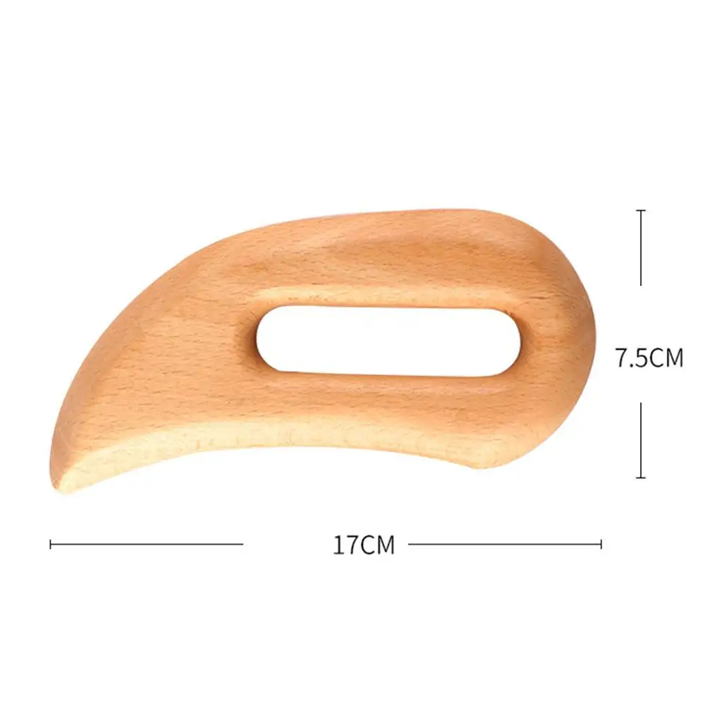 

Wooden Scraper Natural Beech Neck Leg Body Meridian Scraping Massager Muscle Relaxing Acupoint Therapy Wood Gua Sha Board Spot