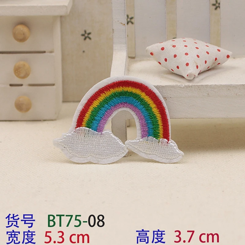 Вышитые Мультяшные наклейки на одежду для детей аксессуары детской одежды