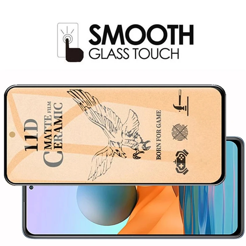 

2-in-1 Matte Soft Ceramic Screen Protectors for Redmi Note 10 9 Pro Max 10S Camera Lens Protective Film for Redmi Note 9 9T 9S