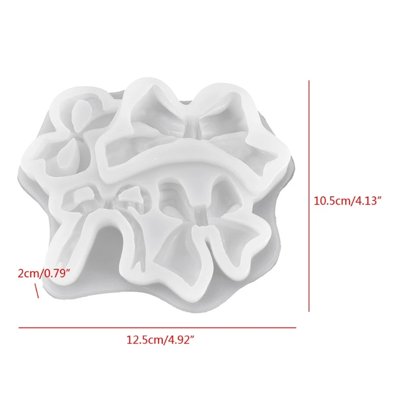 

Handmade Bowtie Ribbon Silicone Resin Mold Bowtie Soap Mould Bow Pendant Crystal Epoxy Resin Casting Mold Craft Tools