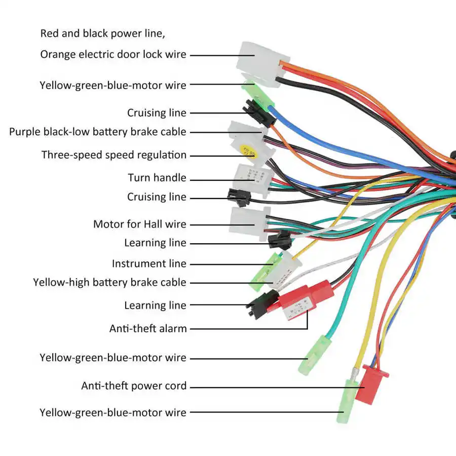 Электрический велосипед 24 В 48 64 в 350 Вт контроллер для мотороллера 6 трубок