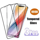 Защитное стекло с полным покрытием для iPhone 11 12 Pro Max Mini, пленка для экрана для iPhone 7, 8, 6, 6S Plus, X, XR, XS Max, стекло, 3 шт.