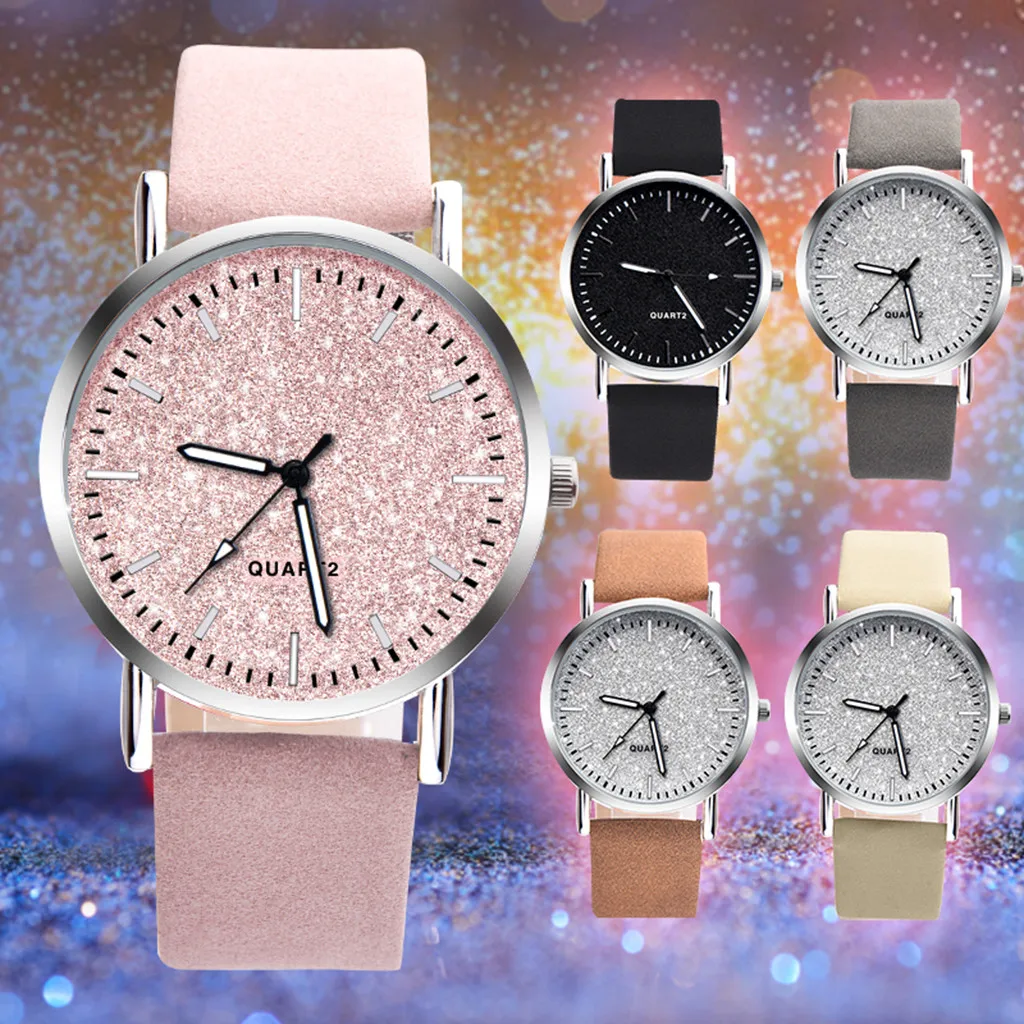 

Women's Quartz Watch Casual Leather Strap Alloy Case Analog Wrist New Style Hot Selling Multi-Color Beautiful 05*