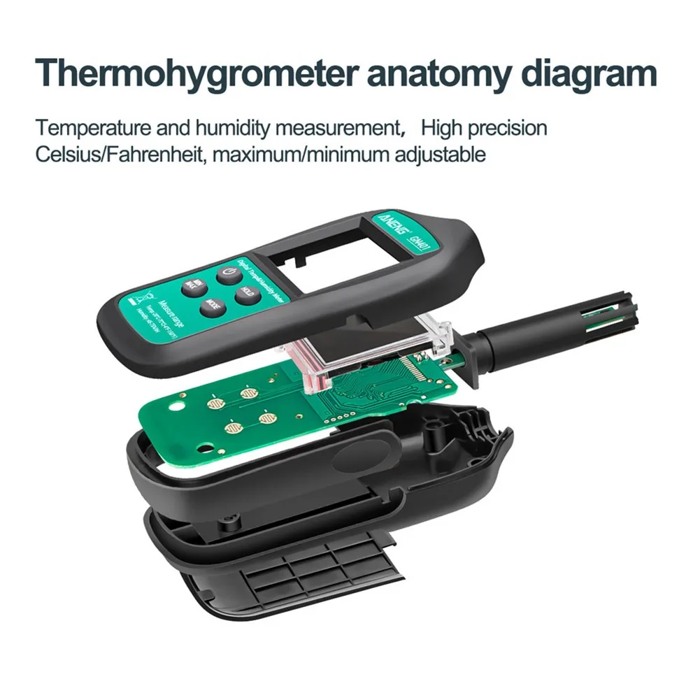 

ANENG GN-401 Digital Handheld High-precision Thermometer And Hygrometer Weather Stations Temperature And Humidity Meter