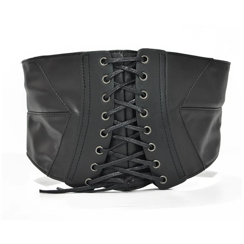Женский корсет с высокой талией винтажный черный эластичный пояс из