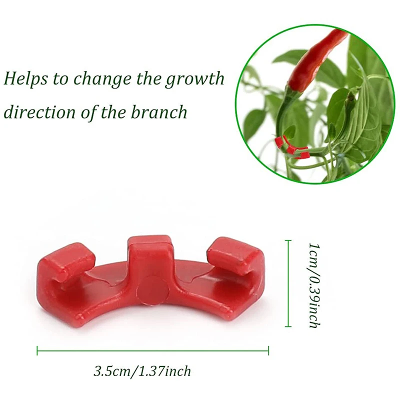 

30Pcs 90 Degree Plant Bending Low Stress Plant Trainers Curved Twig Clamps Branches Bender Bending Clips No Harm yard decor
