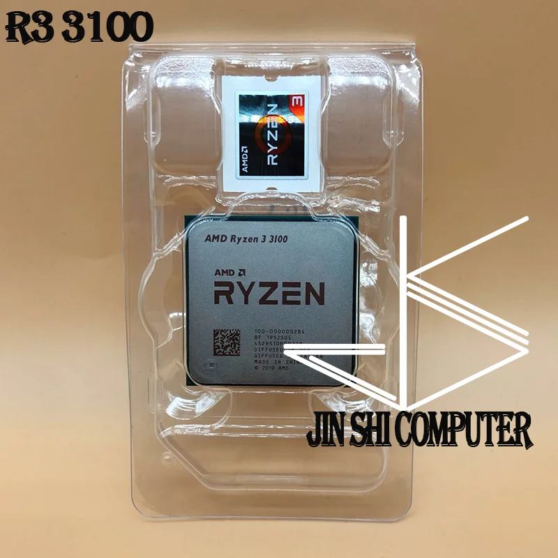 AMD Ryzen 3 3100 6 ГГц четырехъядерный восьмипоточный процессор 65 Вт L3 = 16M 100 000000284 разъем